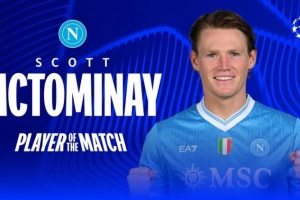 進(jìn)球＋造烏龍！麥克托米奈當(dāng)選那不勒斯2-0卡拉巴赫全場(chǎng)最佳球員