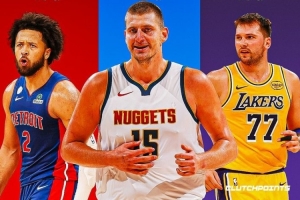 賽季至今達(dá)到場均27+6+9的球員：約基奇、東契奇、康寧漢姆