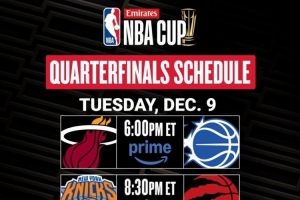 官方發(fā)布NBA杯淘汰賽時(shí)間：12月10日、11日連打兩天決出4強(qiáng)