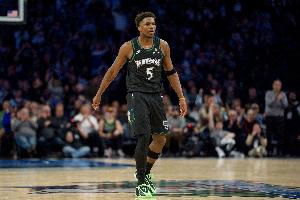 才第六賽季！愛德華茲單場30+次數(shù)追平唐斯 并列森林狼隊史第一多