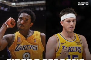 ESPN對(duì)比科比&里夫斯前5年得分！新秀年均為7分 第5季都是28.5分
