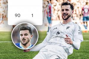 ESPN：芒特在對陣水晶宮的比賽中，首次為曼聯(lián)踢滿了90分鐘