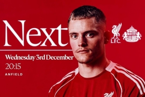 能否全取三分？利物浦發(fā)布對陣桑德蘭海報：維爾茨單人出鏡