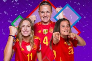 恭喜??西班牙3-0德國衛(wèi)冕女足歐國聯冠軍，兩屆賽事全部奪冠