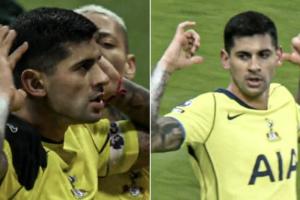 回敬！吉馬良斯破門后指號碼+撫耳慶祝 羅梅羅雙響兩度做同款慶祝