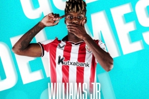 連過3人小角度爆桿！官方：尼科·威廉姆斯獲西甲11月最佳進(jìn)球