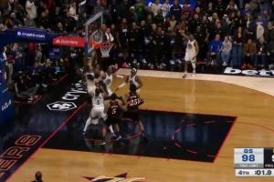 刺激??76人新秀埃奇庫姆補籃準絕殺勇士！馬克西釘板拒絕反絕殺