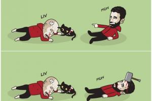 ??難兄難弟！曼聯(lián)利物浦同樣1-1、近5輪1勝，同分排名第八第九