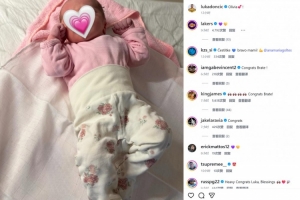 東契奇曬二女兒奧莉維亞照片 詹姆斯/文森特/拉拉維亞送祝福