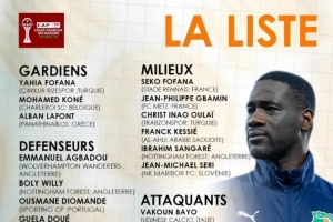 科特迪瓦非洲杯名單：阿瑪?shù)?、扎哈、凱西、阿萊在列