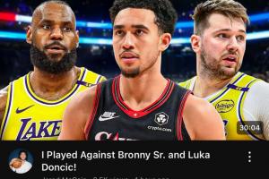 你是懂標(biāo)題的??魔仙哥：我跟老布朗尼和東契奇打了比賽！