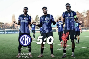 青年歐冠國(guó)米5-0擊敗利物浦，晉級(jí)該賽事32強(qiáng)