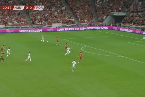 葡萄牙0-1落后！瓦爾加門前頭球擊中立柱彈入網(wǎng)窩