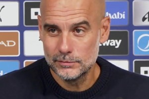 瓜迪奧拉用法語(yǔ)盛贊多納魯馬：他非常好，表現(xiàn)很好??