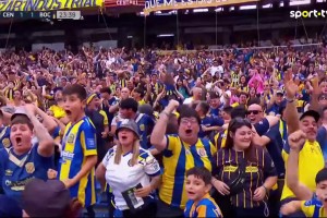 滿分腳法！今日阿甲羅薩里奧中央vs博卡，迪馬利亞角球直接破門