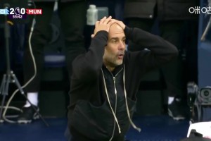 ??難以置信！哈蘭德超級空門不進！場邊瓜迪奧拉抱頭直接看跪了