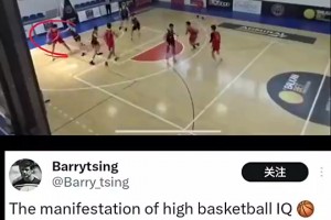 楊瀚森此前內(nèi)部賽妙傳！外媒點(diǎn)評：這就是高籃球智商的體現(xiàn)?。?！