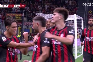 米蘭先下一城！S-希門尼斯門前搶點破門，巴特薩基傳中助攻！