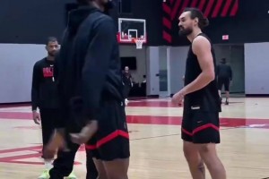 在火箭再重聚！杜蘭特和亞當(dāng)斯一同出現(xiàn)在火箭訓(xùn)練中