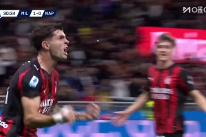 米蘭2-0那不勒斯！帕夫推進傳中福法納助攻！普利西奇勁射破門！