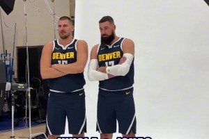 男上加男？約基奇和瓦蘭這舉止有點(diǎn)過(guò)于曖昧了