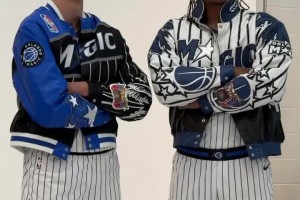 很酷??！魔術(shù)的媒體日 小瓦格納和班凱羅穿夾克拍定妝照~