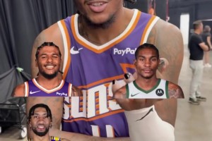 好難的采訪題！回憶生涯首發(fā)陣容??杰倫-格林猜了半天想不起來