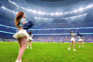 攢勁的節(jié)目！大連主場啦啦隊美女跳舞真好看??