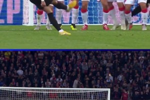 超級巨星！歐冠官方曬內(nèi)馬爾單場比賽任意球世界波雙響??