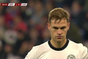 格納布里造紅點套餐！基米希主罰穩(wěn)穩(wěn)命中！德國2-0領(lǐng)先盧森堡！