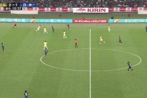 你買了多少日本贏啊??？中村敬斗墊射，布魯諾爆射自家大門