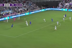 砍瓜切菜3-0！何塞-洛佩斯禁區(qū)內做球，麥卡利斯特輕松吃餅！