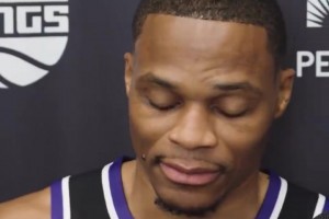 威少：國王主場球迷很棒，期待能夠點(diǎn)亮光束