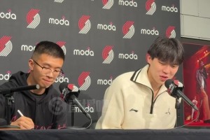 楊瀚森：波特蘭球迷的能量太足了！頭一次感覺這么熱血沸騰的！