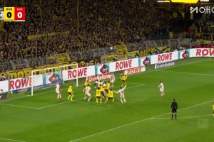 讀秒絕殺！多特角球機會，拜爾禁區(qū)凌空掃射破門