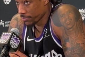 快整哭了！德羅贊談里夫斯罰球苦笑搖頭：22罰…罰球…罰球…