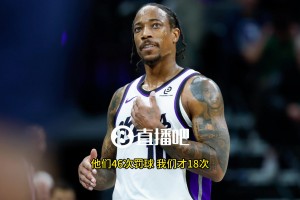 德羅贊吐槽：湖人46次罰球太瘋狂了！我們才18次！很多還是向裁判乞求來的