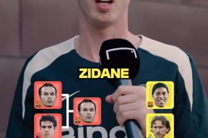 帕爾默的傳奇中場核心選擇！小白大于齊達(dá)內(nèi)，小羅大于小白！