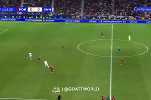 C羅任意球打到人墻，安吉洛接著一腳貼地死角破僵