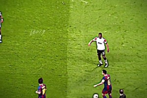 就是比你快半秒！梅西當(dāng)年過掉納尼的現(xiàn)場視角！隨心所欲的天才！