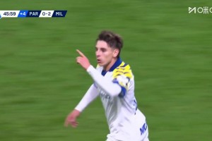 埃斯圖皮尼安防守被扛倒！伯納貝世界波死角破門！邁尼昂毫無辦法