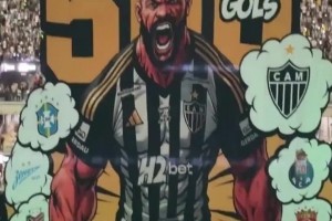 胡爾克500球震撼巨幅TIFO，海港隊(duì)標(biāo)在其中