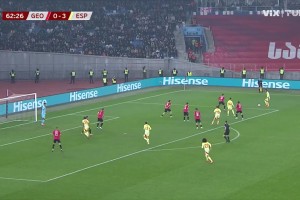西班牙4-0格魯吉亞！費(fèi)蘭傳中助攻，奧亞薩瓦爾頭球破門雙響！