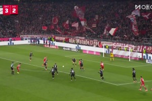 讓二追三！奧利塞角球助攻，于帕后點(diǎn)包抄破門