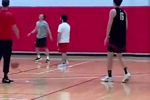 苦練終有成效！楊瀚森此前跟著斯普利特訓練：定點三分12中11