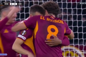 【集錦】歐聯(lián)杯-艾納維精彩凌空斬沙拉維建功 羅馬2-1中日德蘭