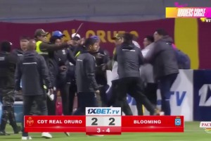 仇人相見殺瘋了！玻利維亞杯賽群毆17人染紅 聯(lián)賽再遇10-1血洗